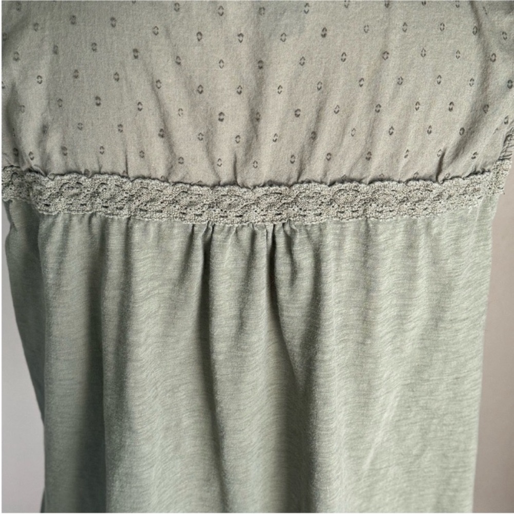 Style & Co Army Green Button Up Blouse - Picture 8 of 9